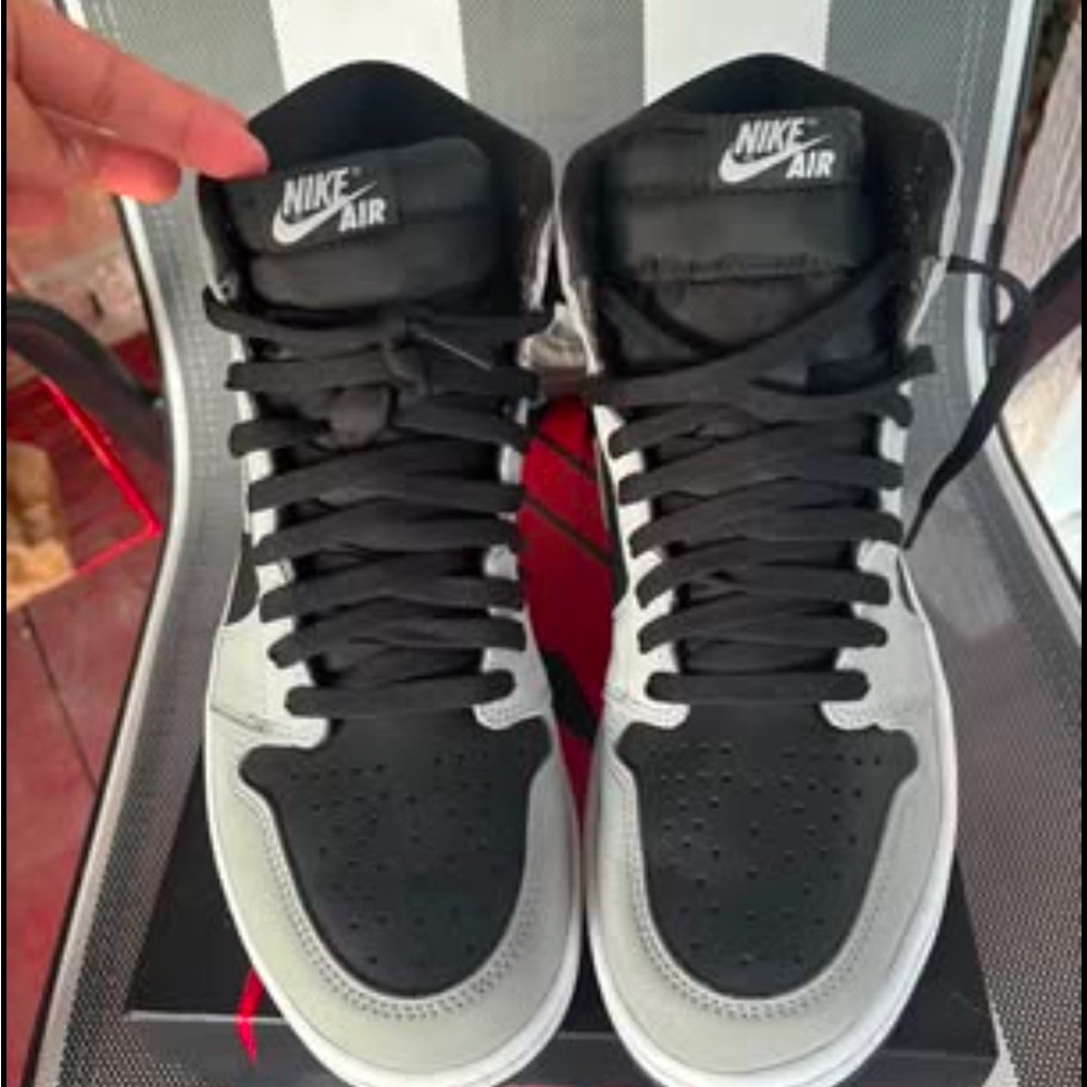 jordan Air 1s “shadows” Men's Black and Gray Shoes